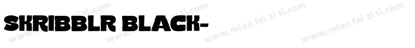 skribblr black字体转换